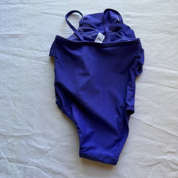 Girls Ruffle One-Piece Swimsuit Purple Old Navy Size 2T - Picture 5 of 6